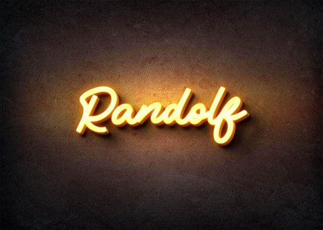 Free photo of Glow Name Profile Picture for Randolf