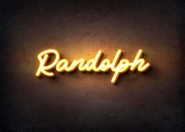 Free photo of Glow Name Profile Picture for Randolph