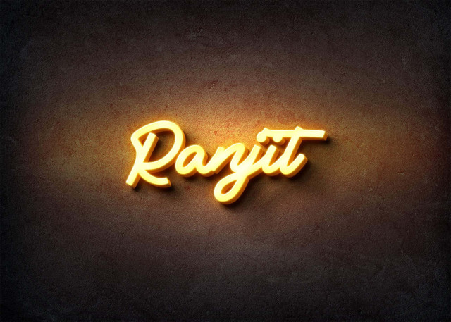 Free photo of Glow Name Profile Picture for Ranjit