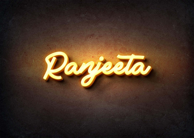 Free photo of Glow Name Profile Picture for Ranjeeta
