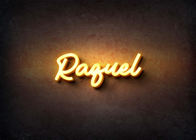 Free photo of Glow Name Profile Picture for Raquel