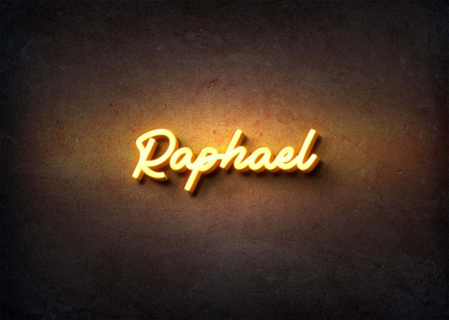 Free photo of Glow Name Profile Picture for Raphael