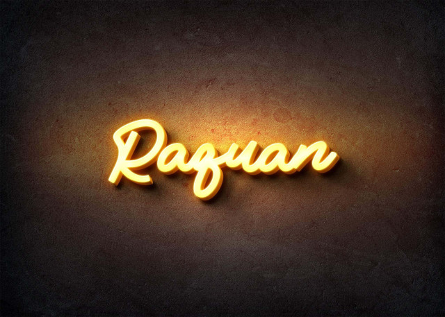 Free photo of Glow Name Profile Picture for Raquan