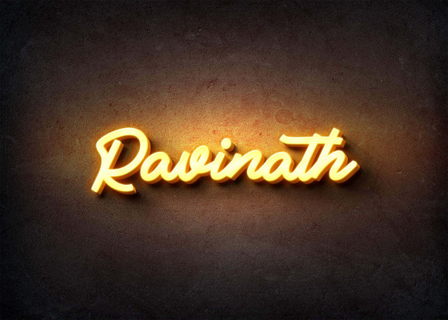 Free photo of Glow Name Profile Picture for Ravinath