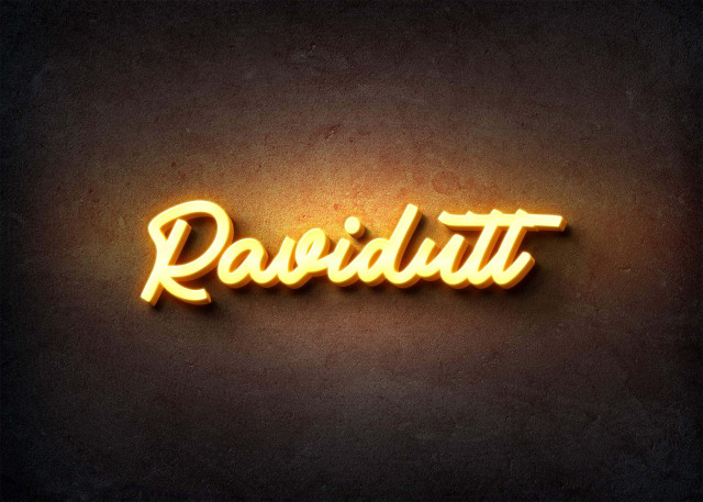 Free photo of Glow Name Profile Picture for Ravidutt