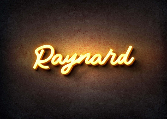 Free photo of Glow Name Profile Picture for Raynard