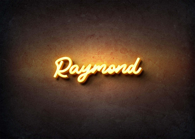 Free photo of Glow Name Profile Picture for Raymond