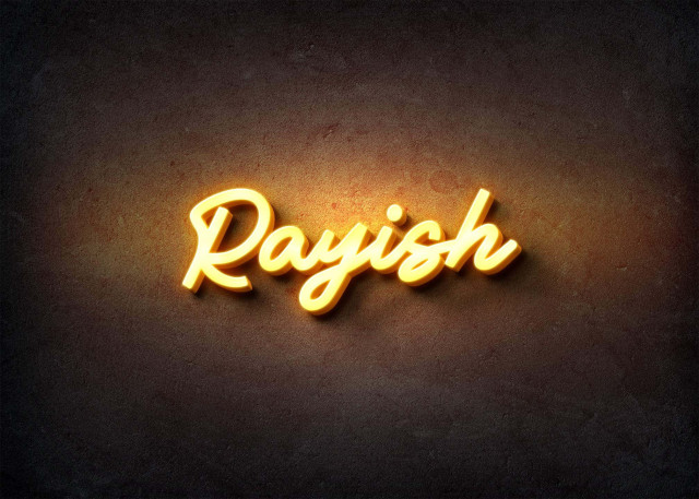 Free photo of Glow Name Profile Picture for Rayish