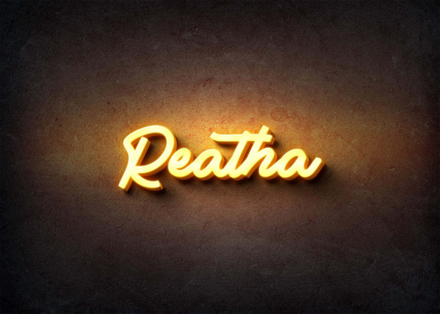 Free photo of Glow Name Profile Picture for Reatha