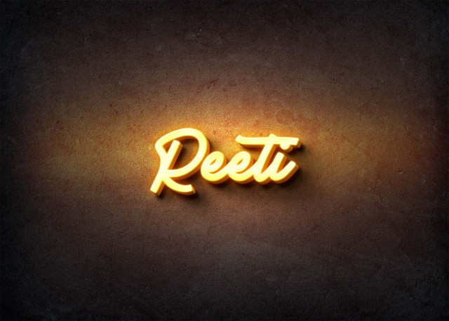 Free photo of Glow Name Profile Picture for Reeti