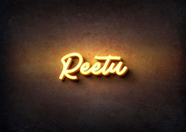Free photo of Glow Name Profile Picture for Reetu