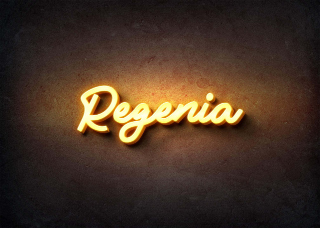 Free photo of Glow Name Profile Picture for Regenia