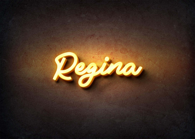 Free photo of Glow Name Profile Picture for Regina