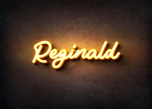 Free photo of Glow Name Profile Picture for Reginald