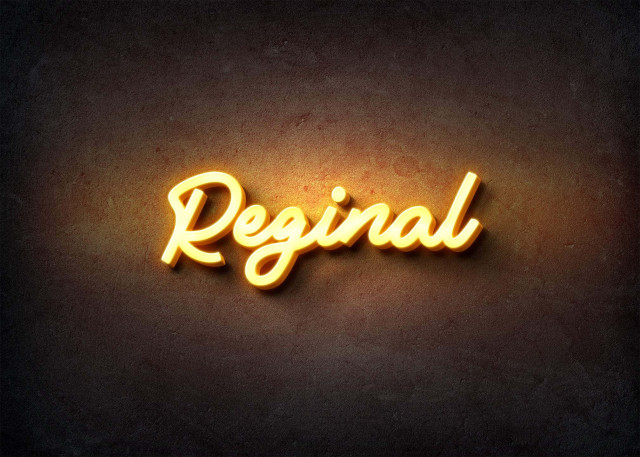 Free photo of Glow Name Profile Picture for Reginal