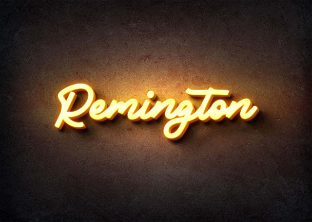 Free photo of Glow Name Profile Picture for Remington