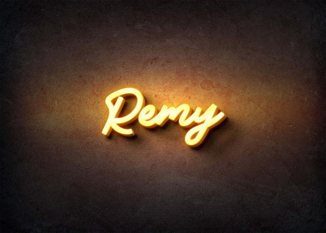 Free photo of Glow Name Profile Picture for Remy