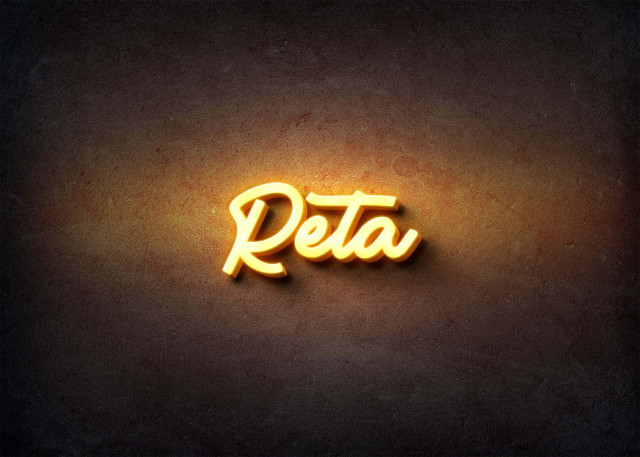 Free photo of Glow Name Profile Picture for Reta