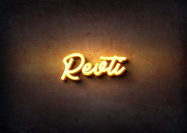 Free photo of Glow Name Profile Picture for Revti