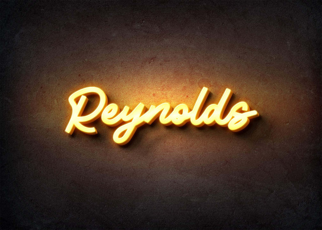 Free photo of Glow Name Profile Picture for Reynolds