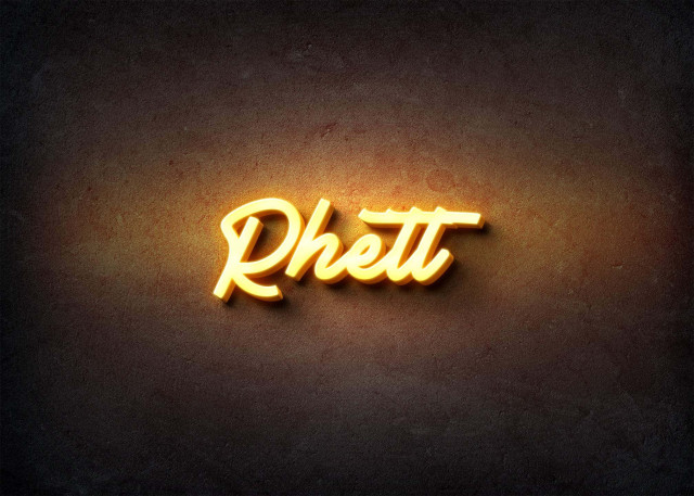 Free photo of Glow Name Profile Picture for Rhett