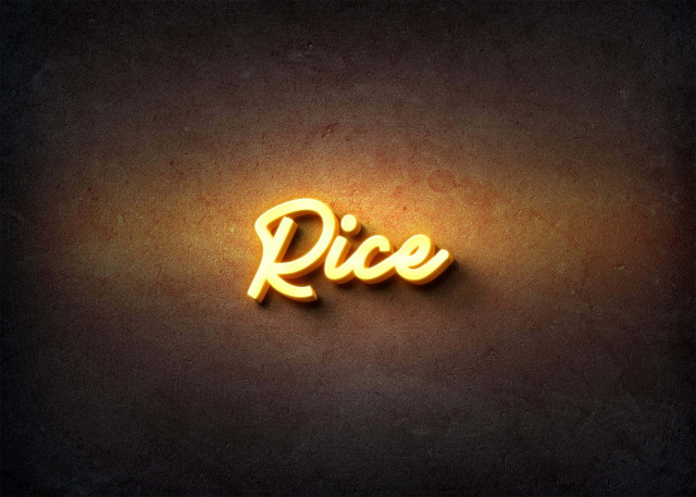 Free photo of Glow Name Profile Picture for Rice