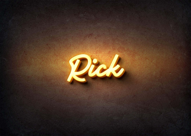 Free photo of Glow Name Profile Picture for Rick