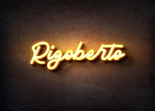 Free photo of Glow Name Profile Picture for Rigoberto