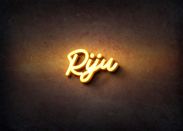 Free photo of Glow Name Profile Picture for Riju