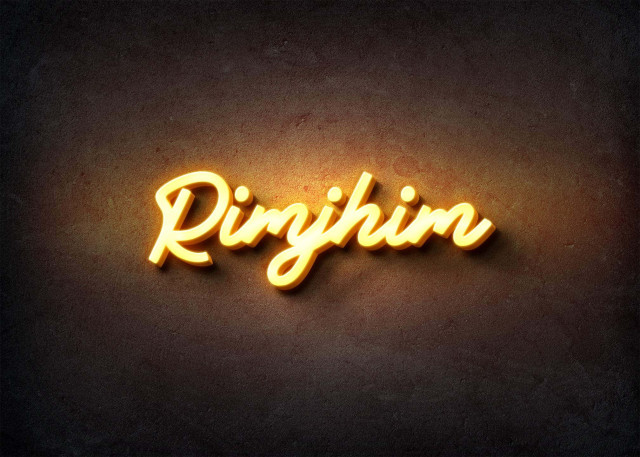 Free photo of Glow Name Profile Picture for Rimjhim