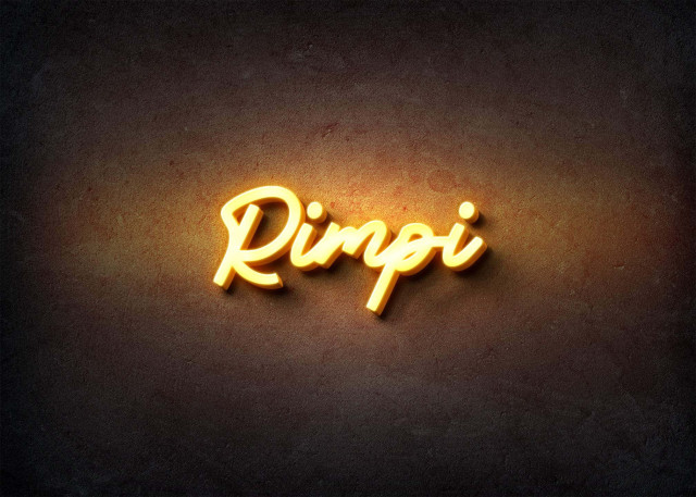 Free photo of Glow Name Profile Picture for Rimpi