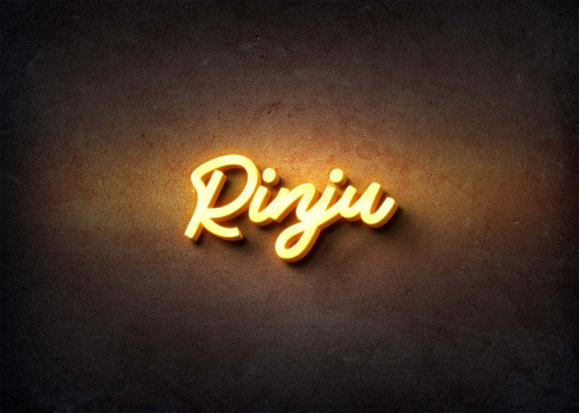 Free photo of Glow Name Profile Picture for Rinju