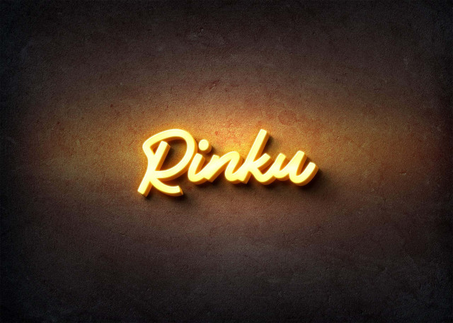 Free photo of Glow Name Profile Picture for Rinku