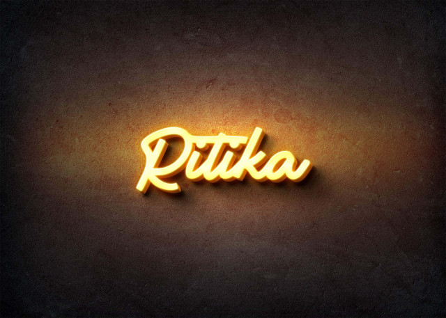 Free photo of Glow Name Profile Picture for Ritika