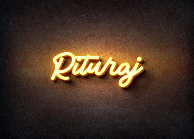 Free photo of Glow Name Profile Picture for Rituraj