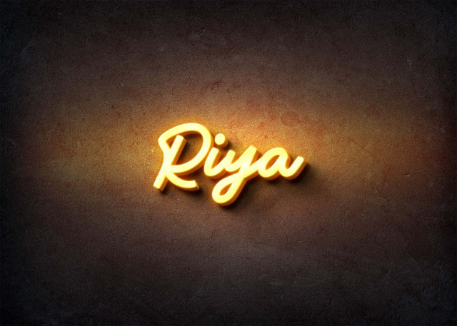 Free photo of Glow Name Profile Picture for Riya