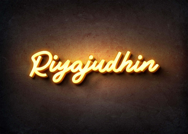 Free photo of Glow Name Profile Picture for Riyajudhin