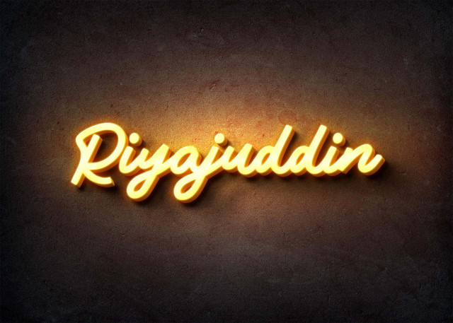 Free photo of Glow Name Profile Picture for Riyajuddin