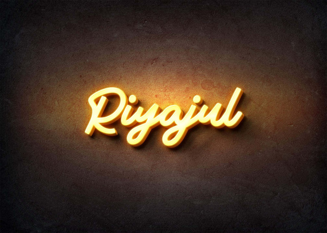 Free photo of Glow Name Profile Picture for Riyajul