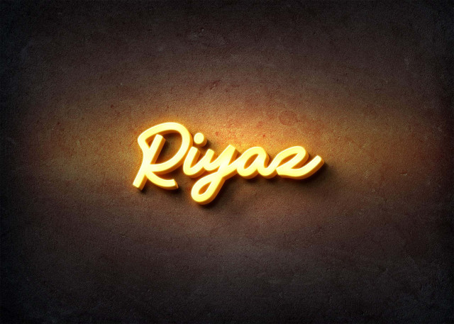 Free photo of Glow Name Profile Picture for Riyaz