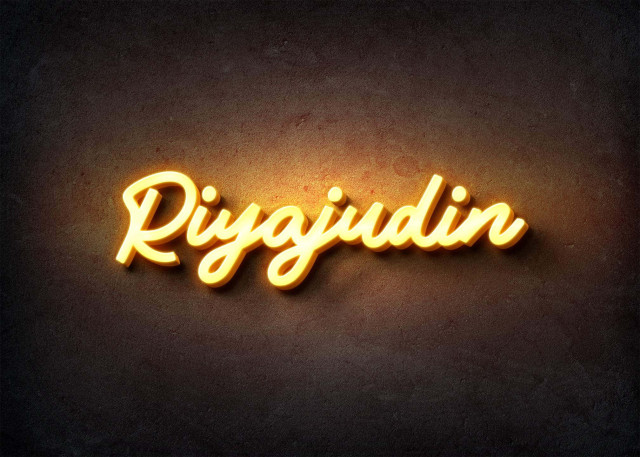 Free photo of Glow Name Profile Picture for Riyajudin