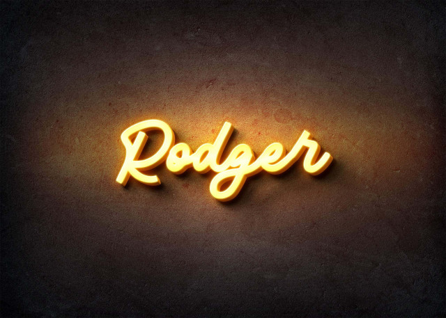 Free photo of Glow Name Profile Picture for Rodger