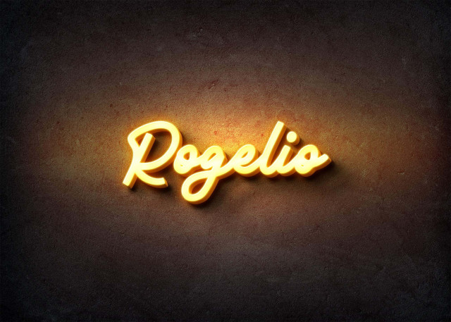 Free photo of Glow Name Profile Picture for Rogelio