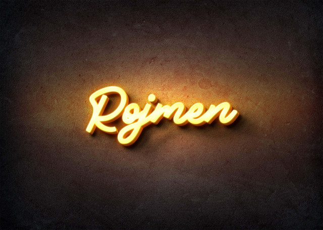 Free photo of Glow Name Profile Picture for Rojmen