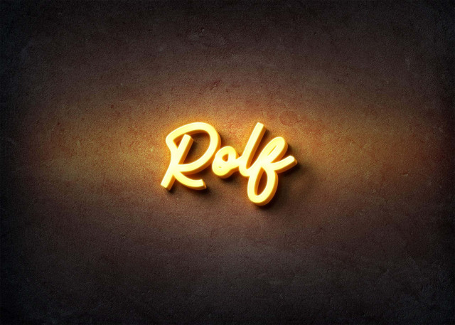 Free photo of Glow Name Profile Picture for Rolf