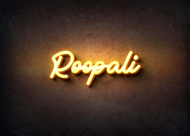 Free photo of Glow Name Profile Picture for Roopali