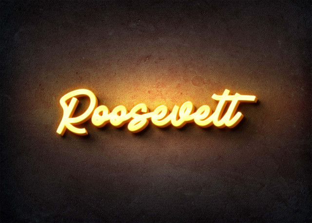 Free photo of Glow Name Profile Picture for Roosevelt