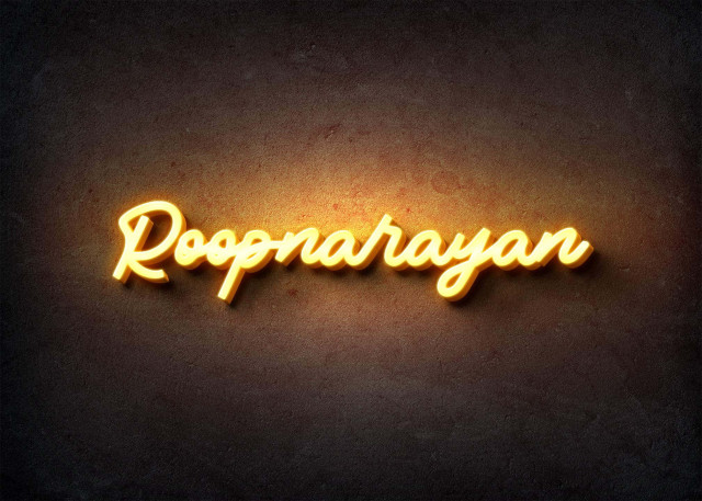 Free photo of Glow Name Profile Picture for Roopnarayan