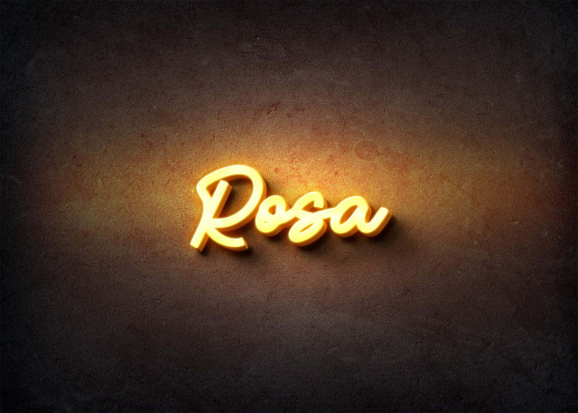 Free photo of Glow Name Profile Picture for Rosa