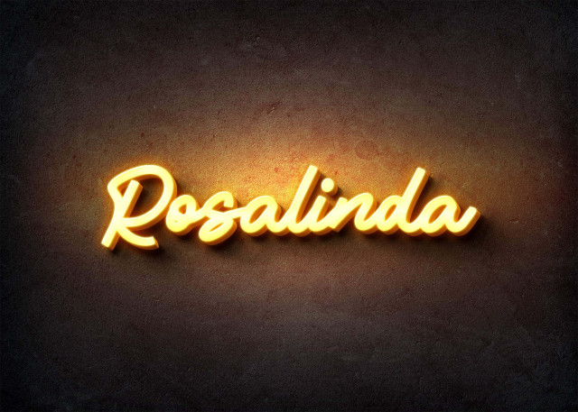 Free photo of Glow Name Profile Picture for Rosalinda